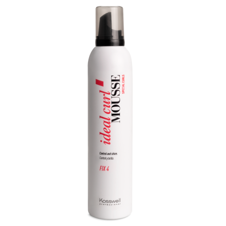 KOSSWELL IDEAL CURL MOUSSE. ESPUMA FIJACIÓN EXTRAFUERTE